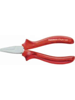 Flat Nose Pliers, Comfort-Grip, red-transparent